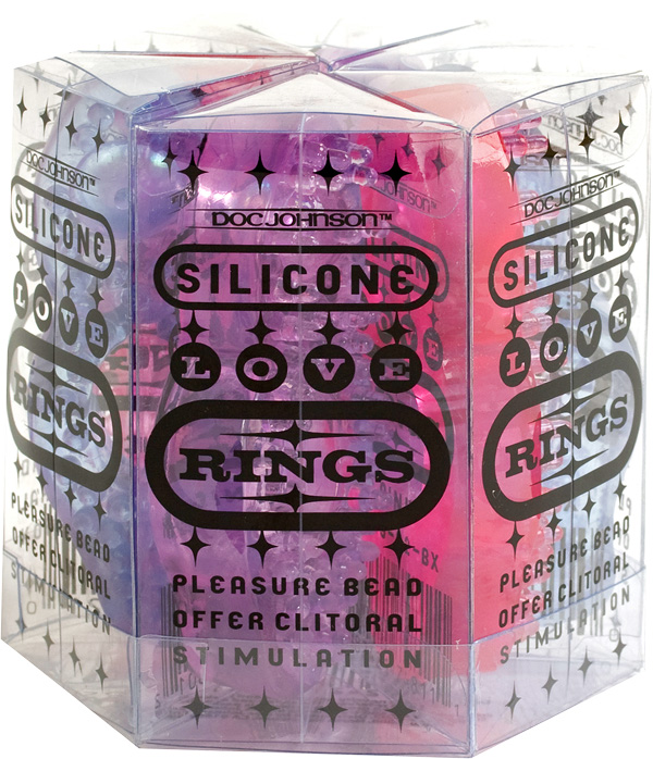 Doc Johnson Silicone Love Rings 6pc