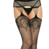 Leg Avenue Stockings with Duchess Lace and Garter Belt (1063)