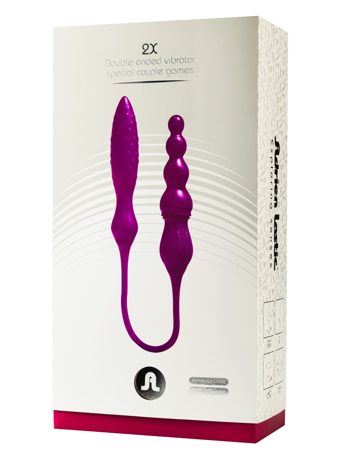 Adrien Lastic 2X Double Ended Vibrator With Remote