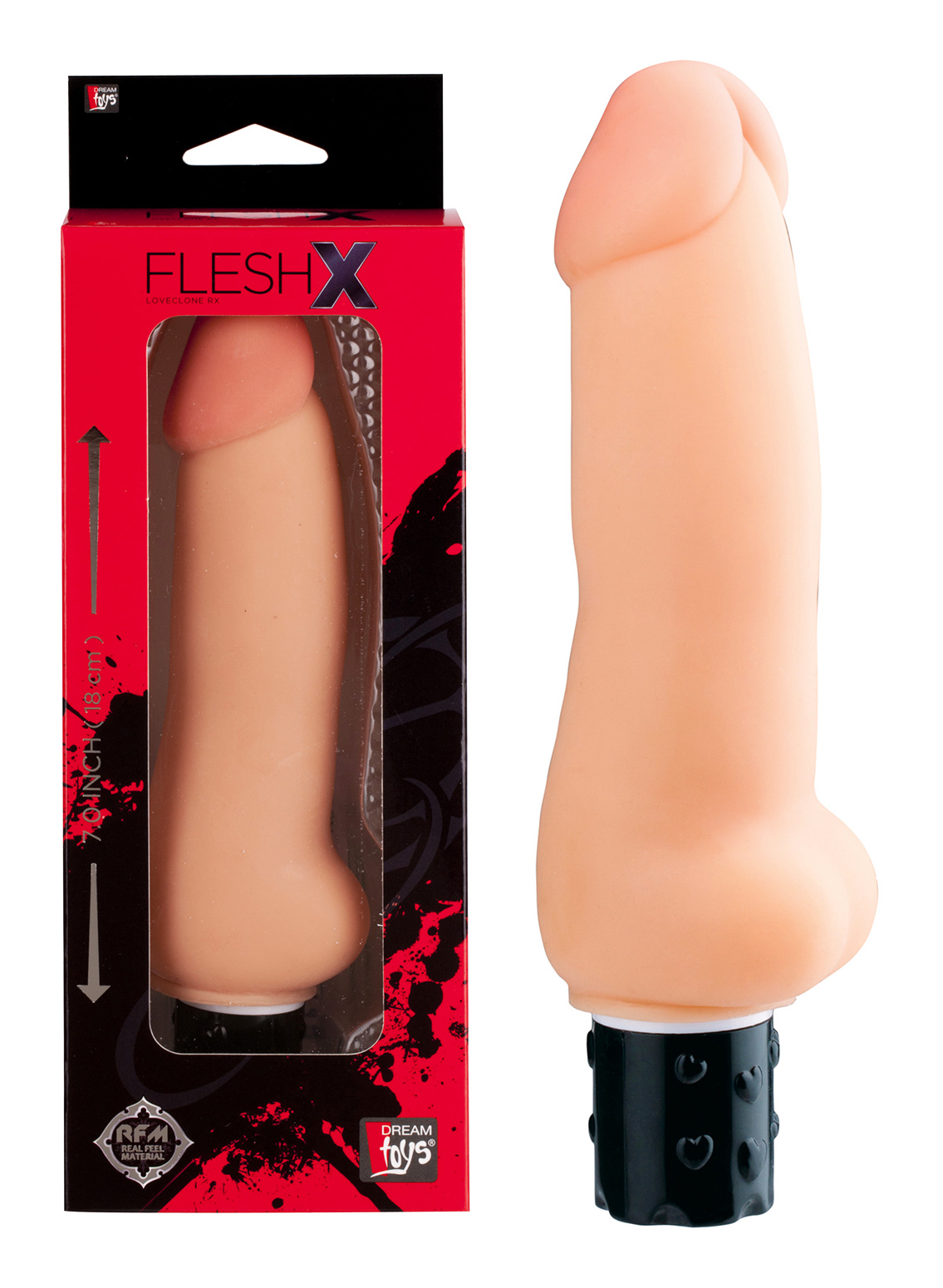 Dream Toys FleshX 7.0" Vibrator