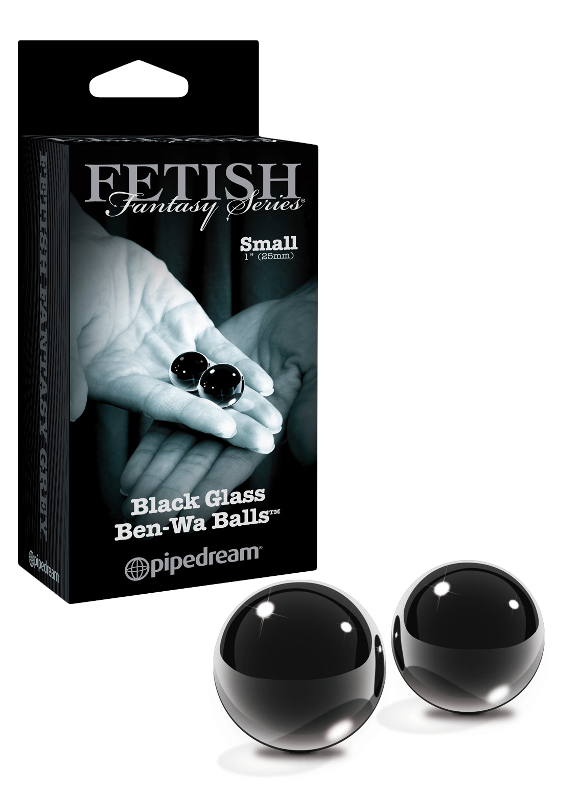 Fetish Fantasy Small Black Glass Ben-Wa Balls