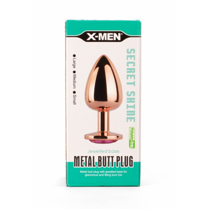 X-Men Jewelled Base Metal Butt Plug