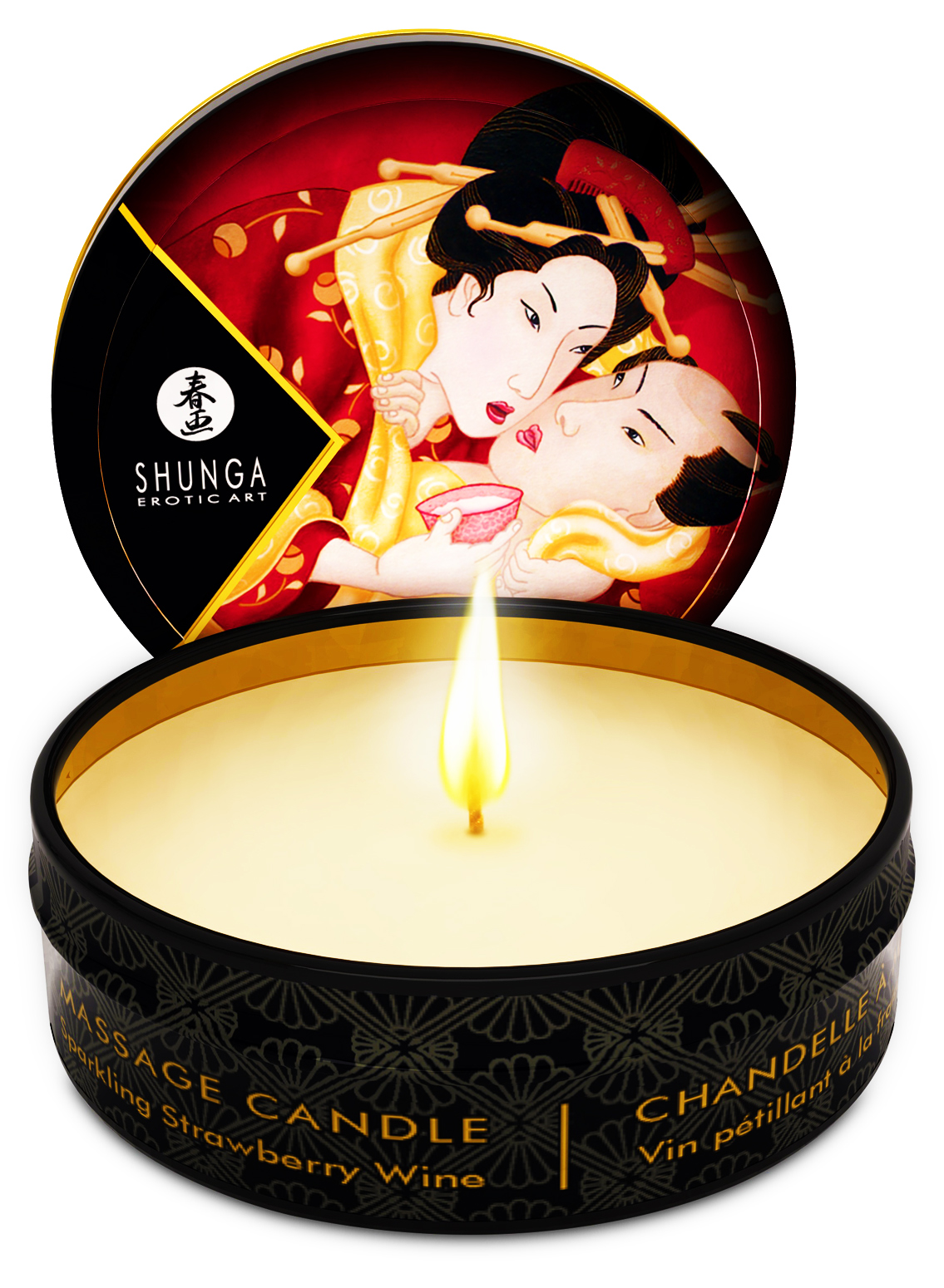 Shunga Massage Candle Romance Strawberry Wine