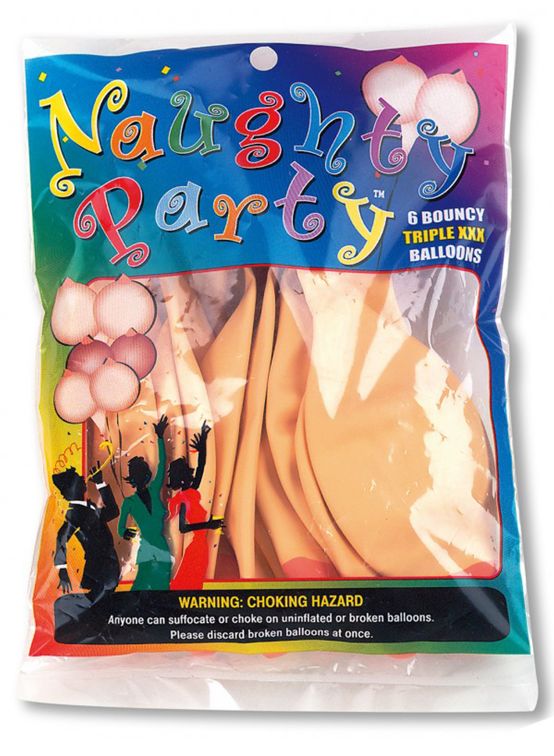 NMC Naughty Party 6 Bouncy Balloons
