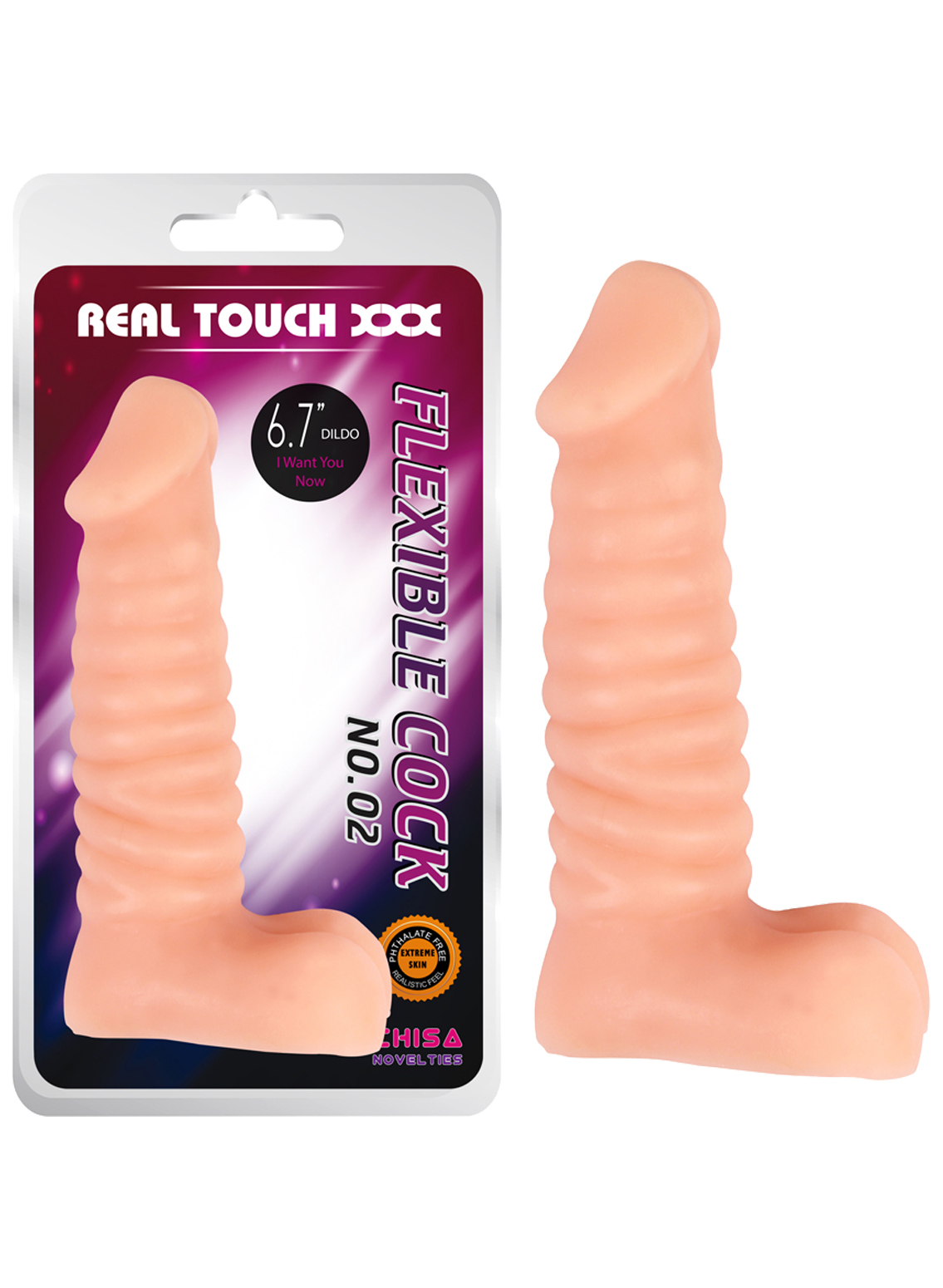 Chisa Novelties Real Touch XXX 6,7" Flexible Cock No.02