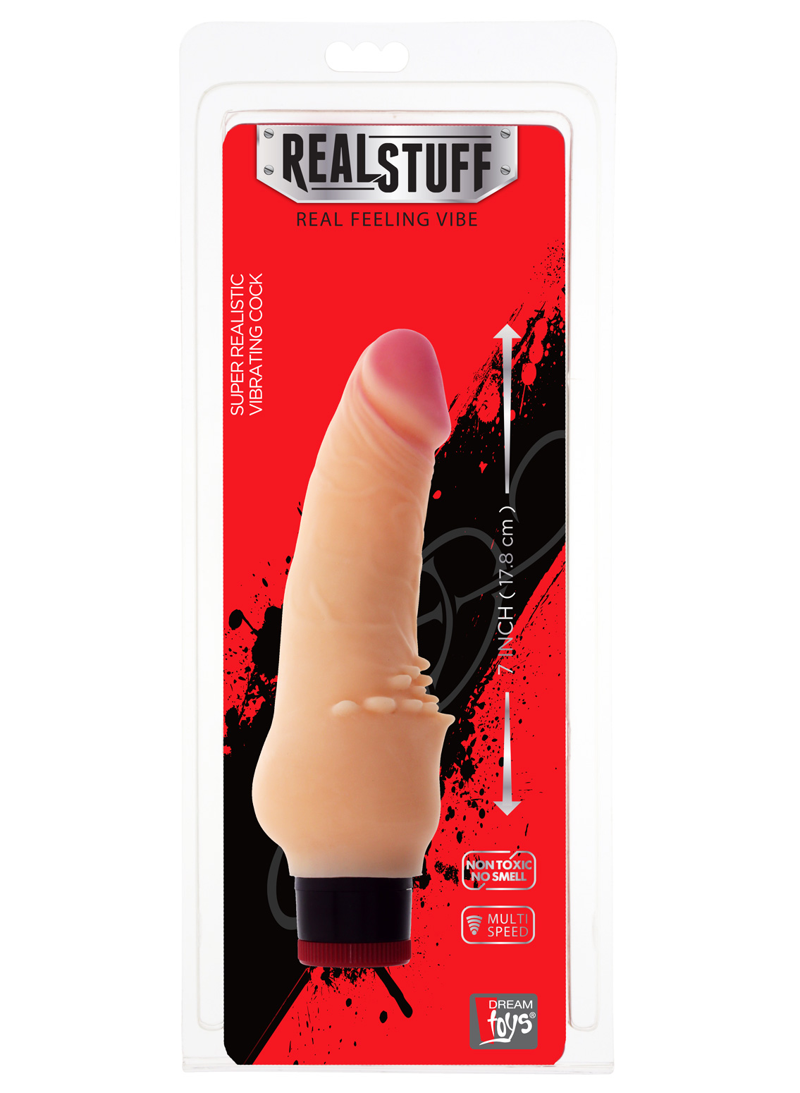 RealStuff 7" Super Realistic Vibrating Cock