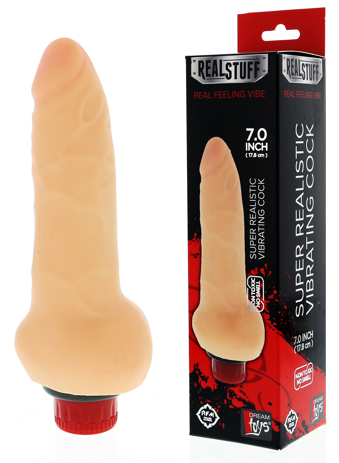 RealStuff 7" Super Realistic Vibrating Cock