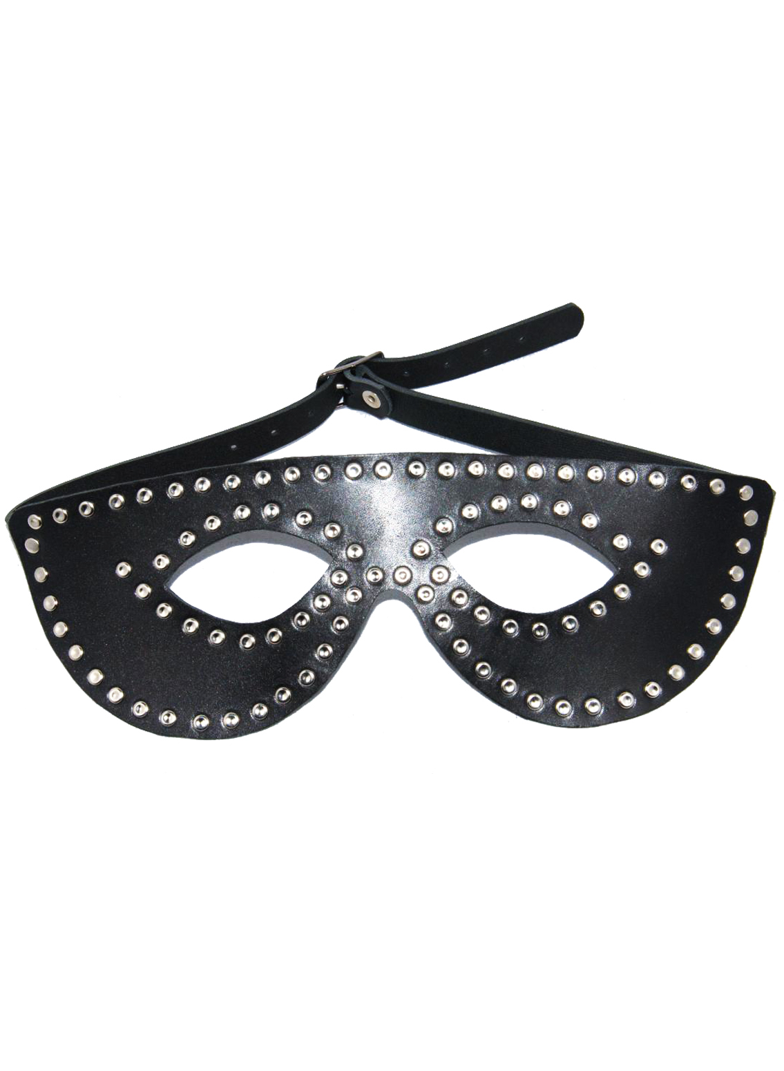 Relaxxx Leather Mask With Removable Eye Pieces (1302)