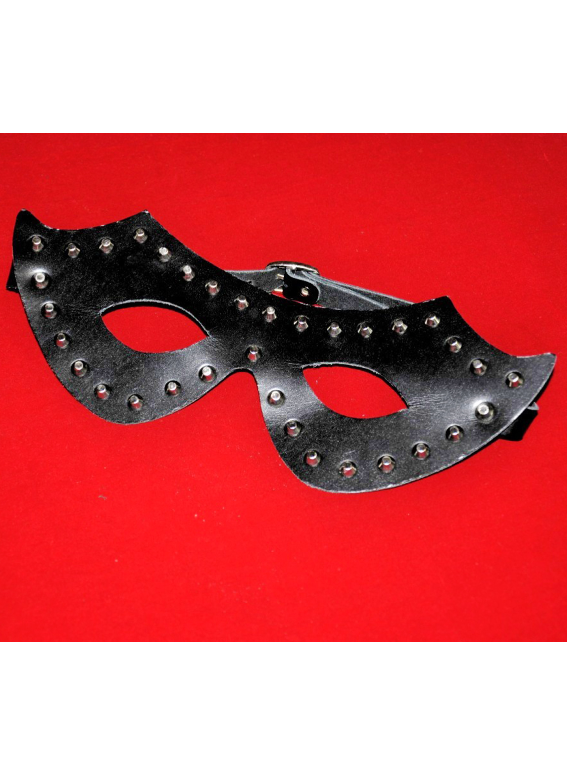 Relaxxx Leather Studded Mask With Removable Eye Pieces (1310)