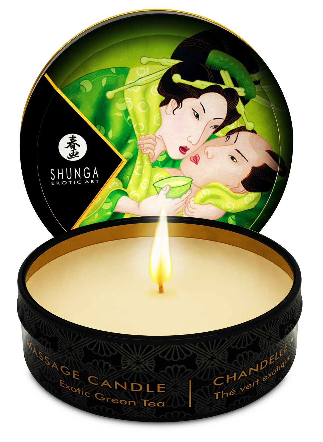 Shunga Massage Candle Zenitude Exotic Green Tea