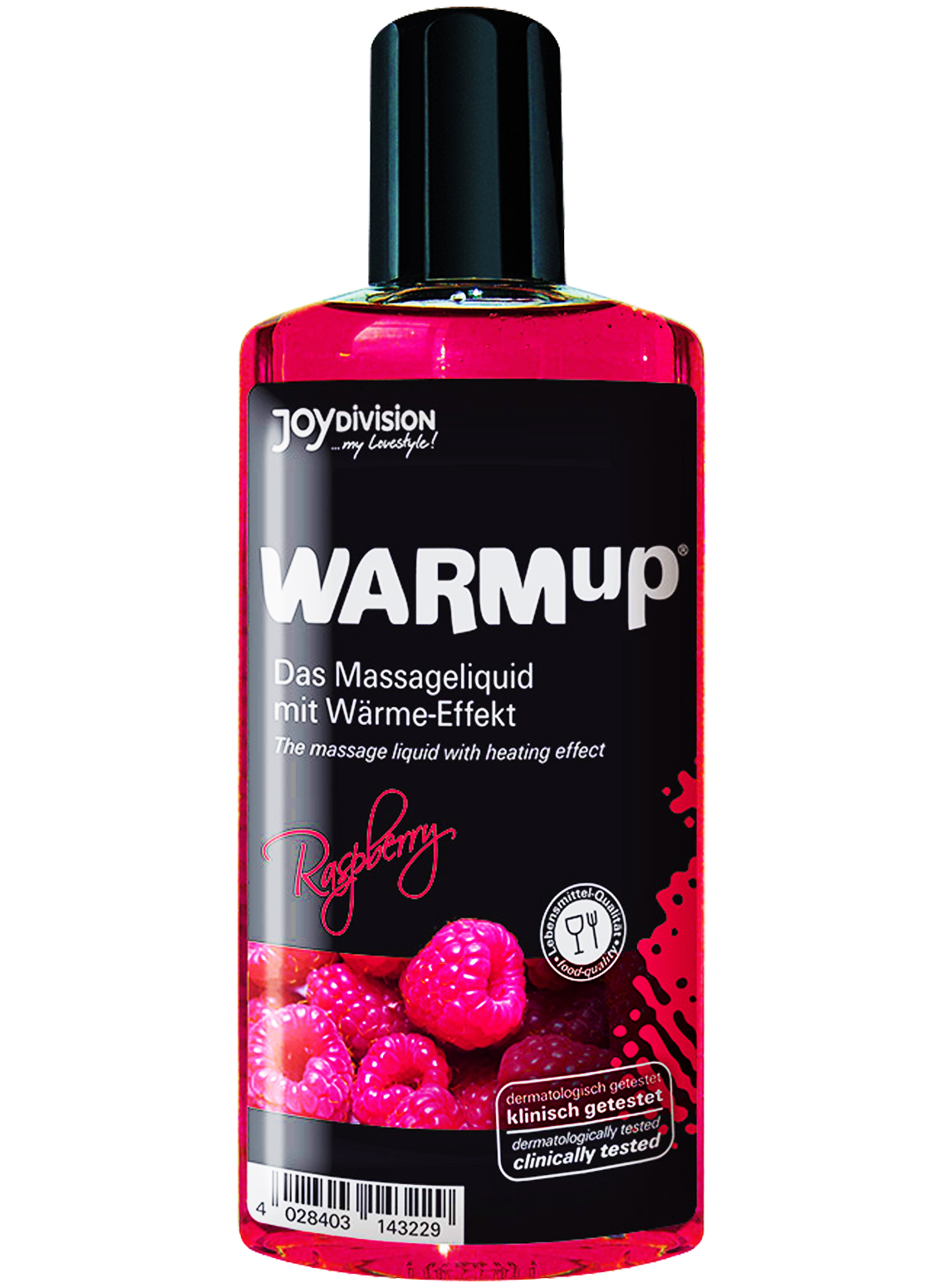 JoyDivision WARMup Raspberry Massage Oil 150ml