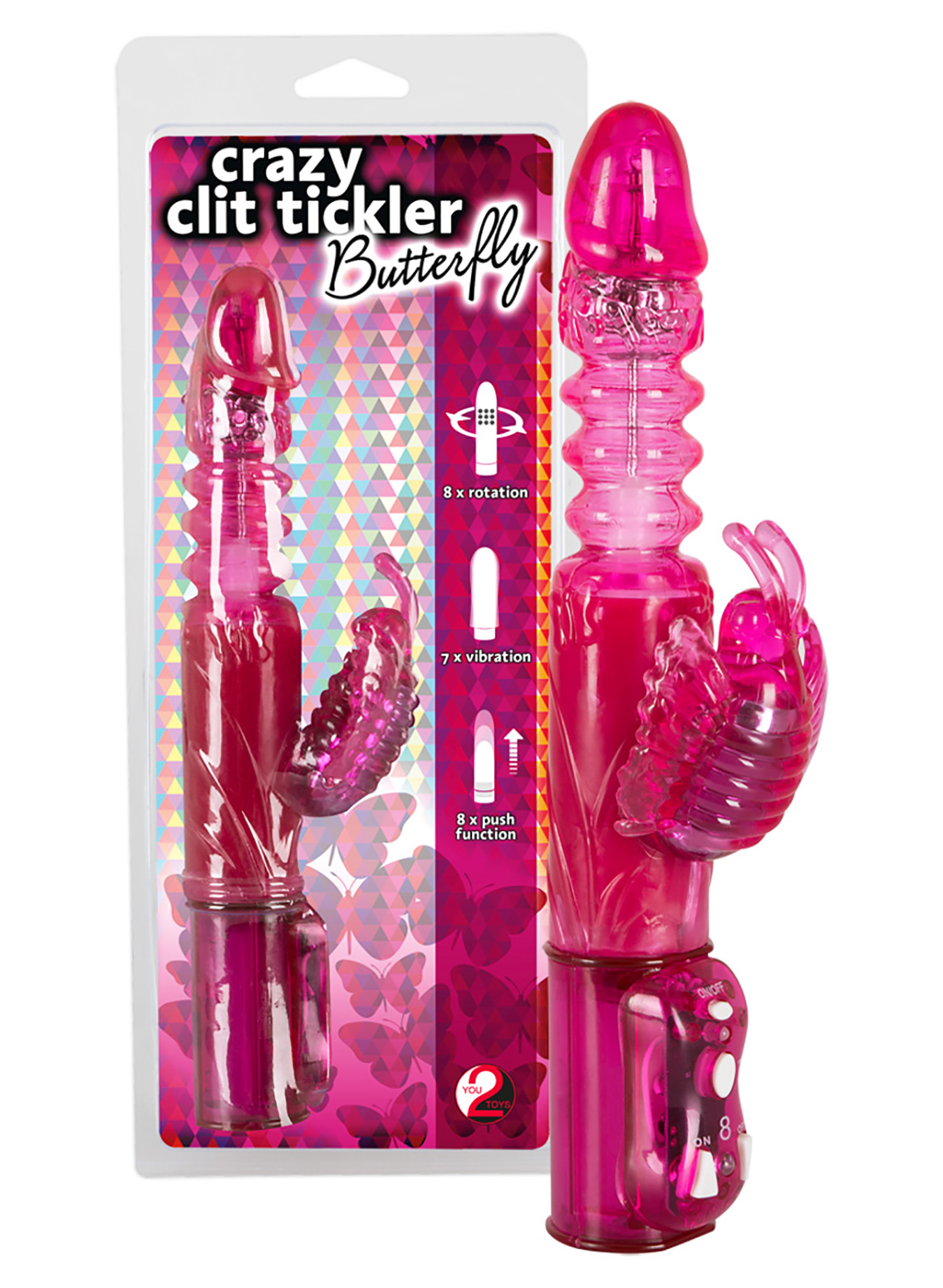 You2Toys Crazy Clit Tickler Butterfly